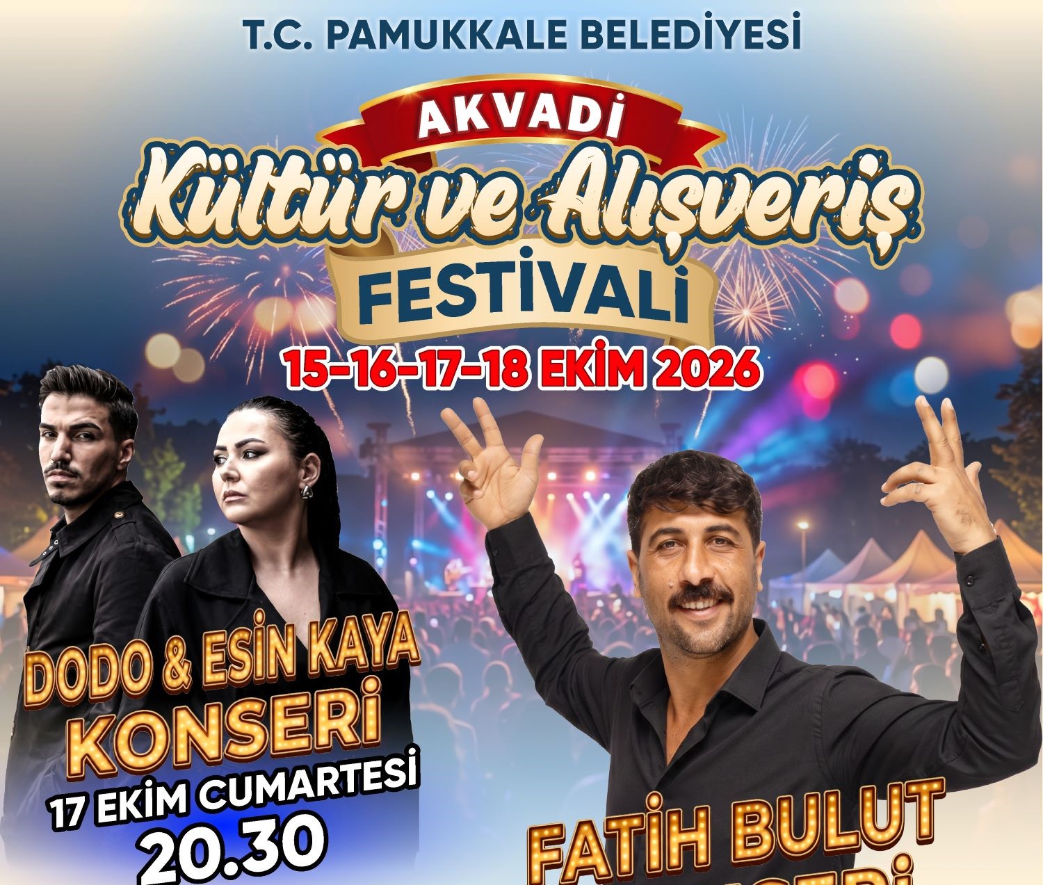 PAMUKKALE BELEDİYESİ’NDEN AKVADİ PARKI’NDA MUHTEŞEM BİR FESTİVAL DAHA! 