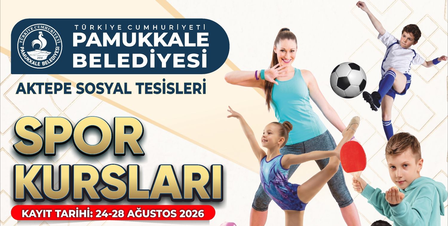 PAMUKKALE BELEDİYESİ ÜCRETSİZ SPOR KURS KAYITLARI YENİDEN AÇILDI